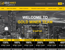 Tablet Screenshot of goldminer.cc